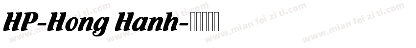 HP-Hong Hanh字体转换